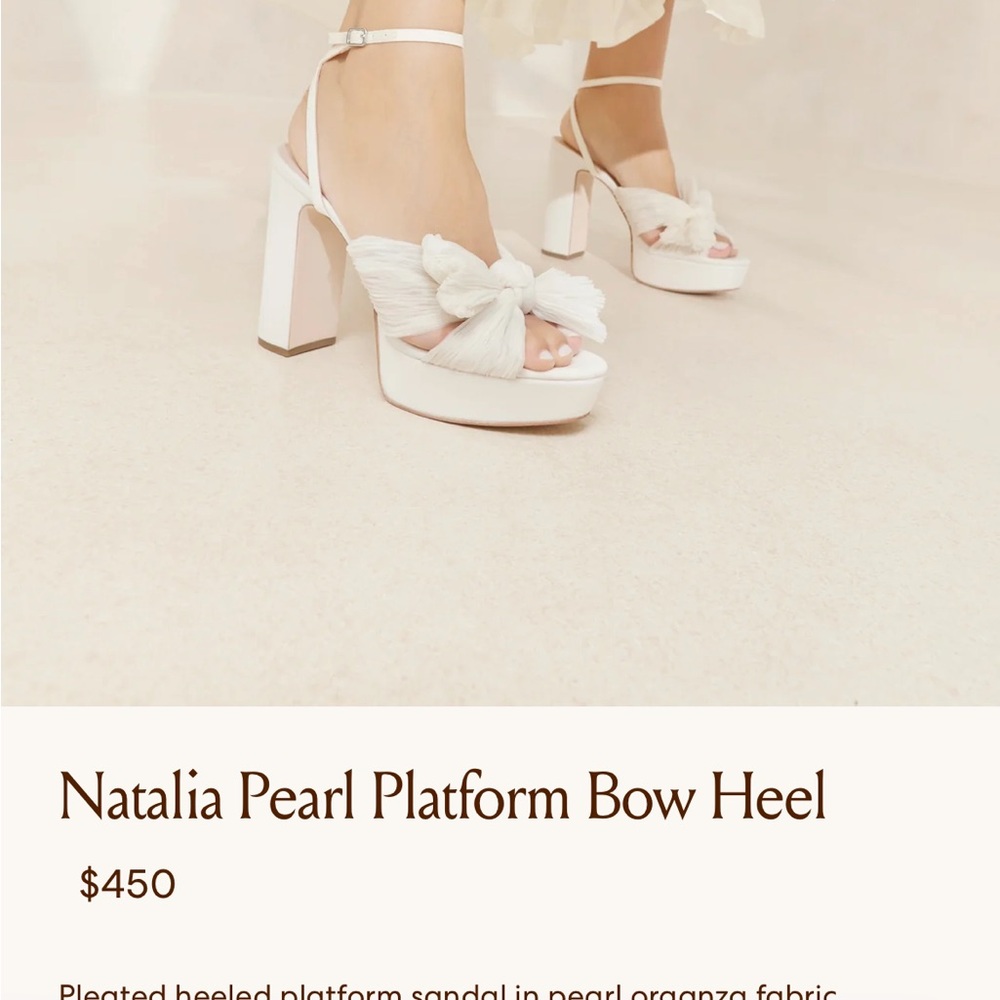 Loeffler Randall Natalie Pearl Platform Sandal - NWOB